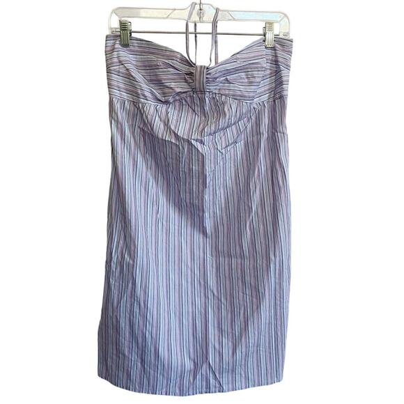 LOFT Multicolor Striped Halter Mini Dress w/ Pockets! NWT -‎ 6 - Picture 1 of 10